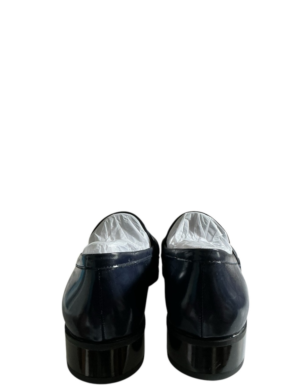 Nine West Women’s Dark Navy Patent Leather Slip-On Loafers - Picture 5 of 8